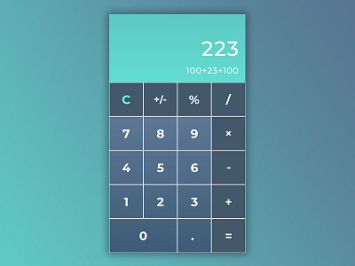 Daily Ui Challenge - Calculator