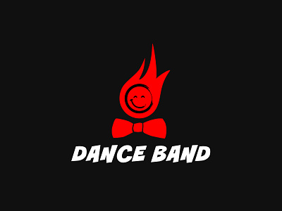 Logo "Dance Band" branding design flat illustration logo typography vector