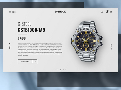 G-SHOCK. Product card adobe adobexd branding design figma flat icon illustration logo photoshop site ui ux web website