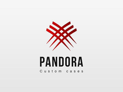 Logo "Pandora" branding cases custom design flat illustration logo pandora typography vector