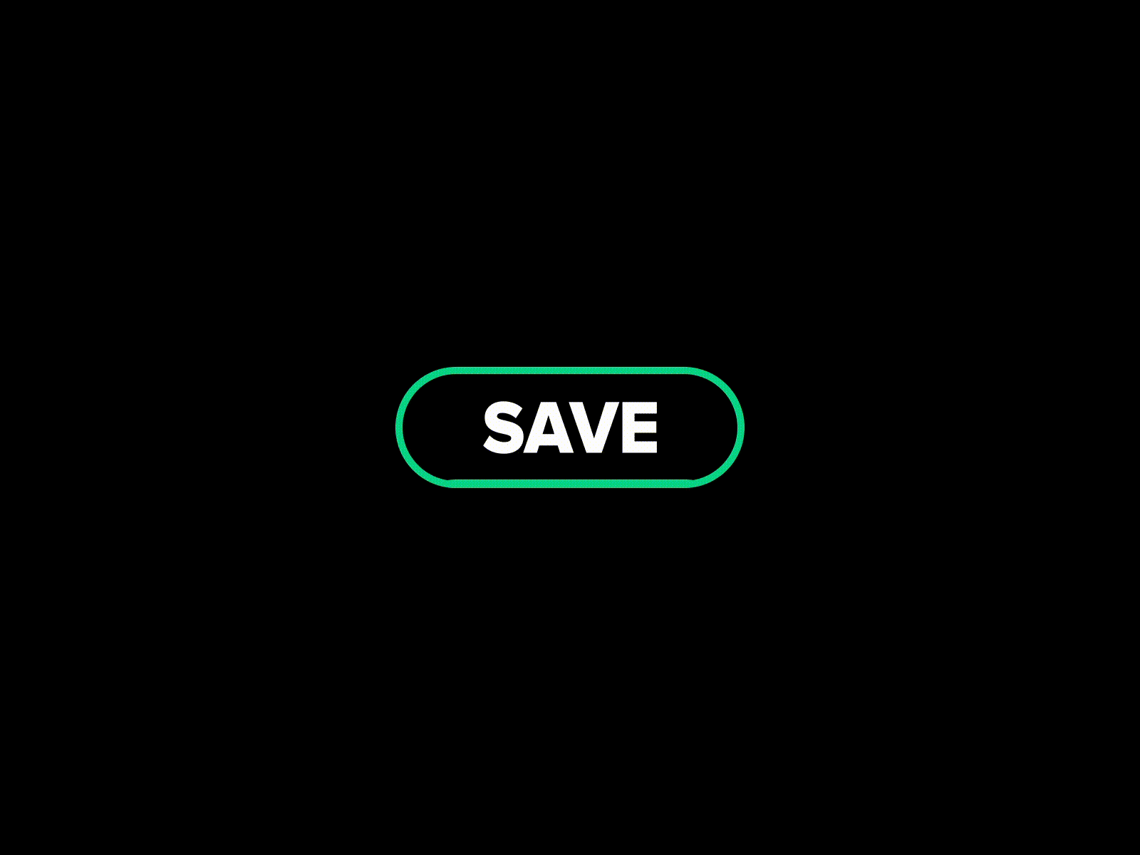 Save Button animation app button dark theme design motion ui