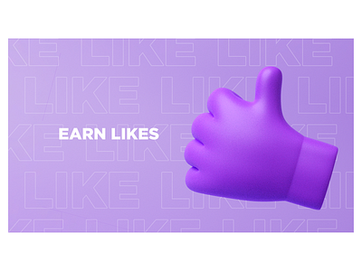 LIKES 3d 3d icon blender branding design icon illustration likes social social app social media icons socialmedia