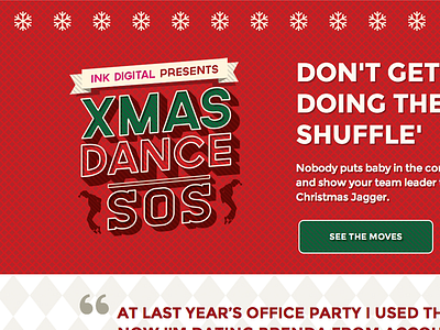Xmas Dance SOS christmas typography xmas