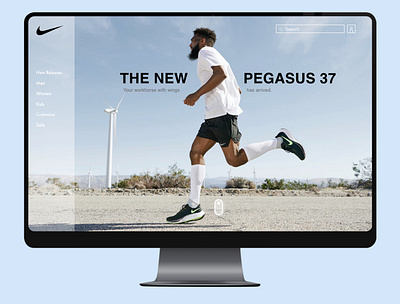 Nike - Landing page app branding dailyui design landingpage prototype ui ux visual design web website