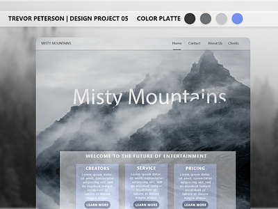 Daily Web/UI Design | 05 daily daily ui minimalist modern mountain simple ui ui design ux ux design web design website