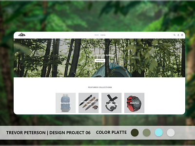 Daily Web/UI Design | 06 adventure daily ui ecommerce minimal nature simple ui ui design ux ux design web design website