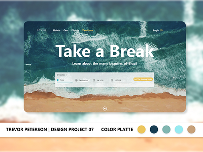 Daily Web/UI Design | 07 beach color daily ui designer minimal simple ui ui design ux ux design website website design