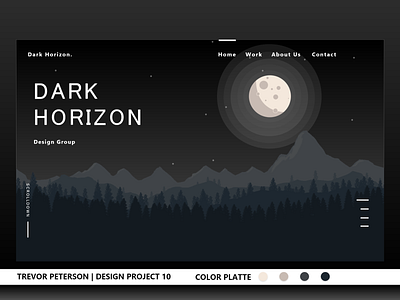 Daily Web/UI Design 09 | Dark Horizon