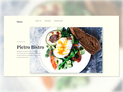 Pietro Bistro Website Redesign