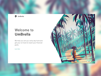 UmBrella Concept Website Design concept daily design daily ui illustration minimalist modern ui design umbrella ux design web design website