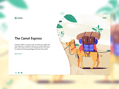 Camelo Website Concept Redesign camel concept daily web design illustration minimalist modern ui ux ux design web design website