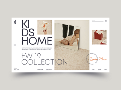 Kids Home art design typography ui ux vector web webdesign webdesigner website