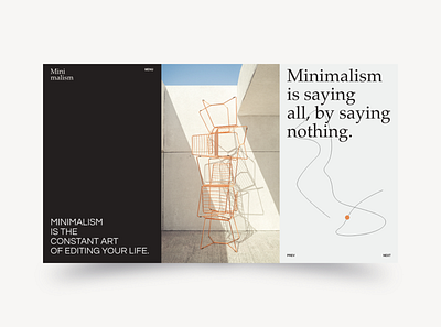 Minimalism design landingpage minimal typography ui ux vector web webdesign website