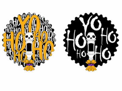 Typography Illustration anime bones design illustration illustrator cc logo one piece pirate skull typography vector