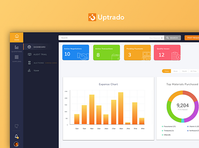 Uptrado Visual Design design ui ux