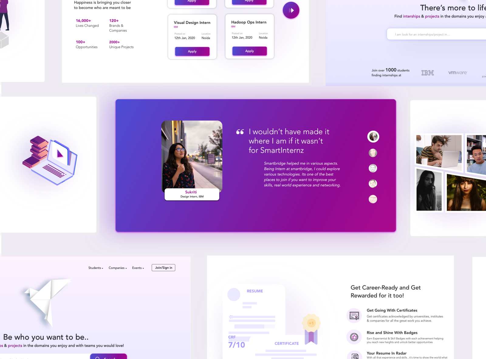 Smartinternz Landing Page by Yassim Khalidi on Dribbble