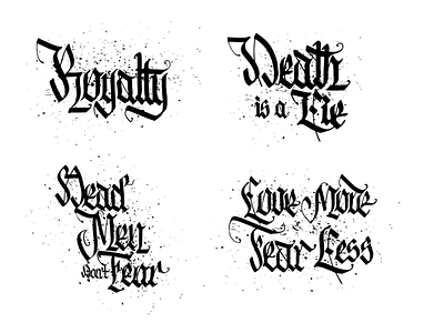 some calligraphy