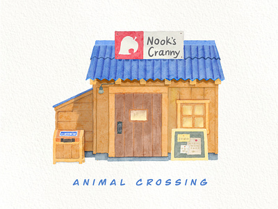 Animal Crossing color drawing graphic graphic design illustration procreate watercolor