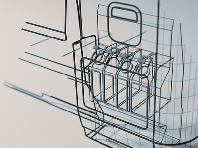Brother - Printer Wireframe branding japan product visualization video