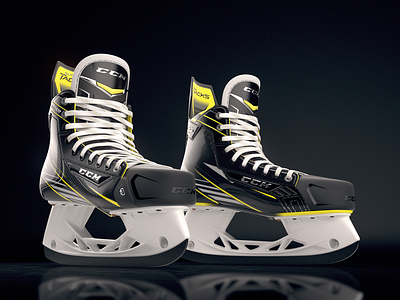 CCM Tacks - Product Shot branding hockey product visualization skate video