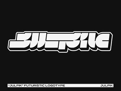 Julpik Futuristic Logotype branding futuristic lettering logo logotype type type design typography y2k