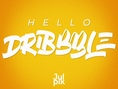 Hello Dribbble calligraphy design dribbble first firstshot graphic design hello typography