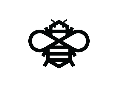 Logo Bee design icon logo