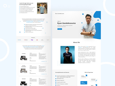 Profile Website clean concept design figma landingpage layout minimal ui ui design web design website