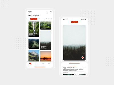 Moodboard App Exploration - Daily UI #2 android clean concept dailyuichallenge design dribbble app figma ios layout minimal mobile mobile design photography ui ui design ux whitespace
