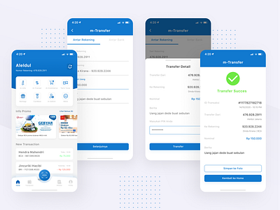 Mobile Banking App #Exploration by AlFajri on Dribbble