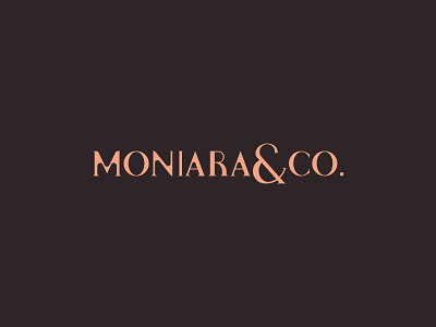 Moniara & Co. beuty brand brand identity branding logodesign minimal typography