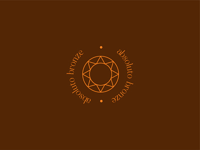 Brand Absoluto Bronze beach brand brand design brand identity branding bronze logo design logodesign minimal sea tanning