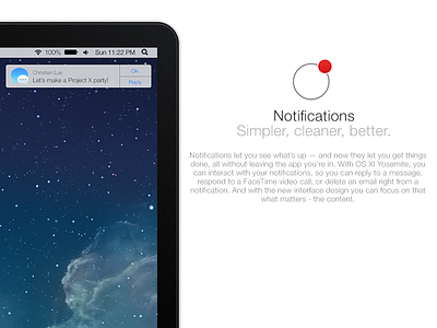 next-gen Mac OS - Notifications apple concept mac mac os macbook os x preview ui