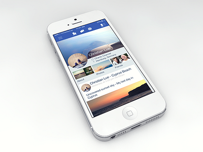 Facebook iOS 7 Redesign