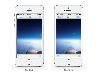 iOS 7 Button Shape Improvement apple button ios ios7 ios8 redesign shapes ui
