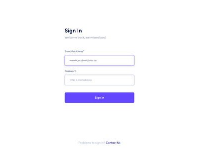 Sign In design designer digital design log in log in form log in page log in screen product design sign in sign in page sign in screen sign in ui ui user interface ux uxui