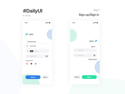 DailyUI   Day1   Sign up