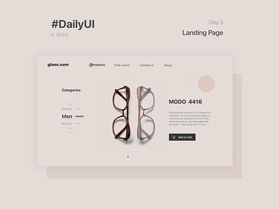 DailyUI Day3-Landing Page 100daychallenge daily 100 challenge dailyui design landing landing page ui ux web web design