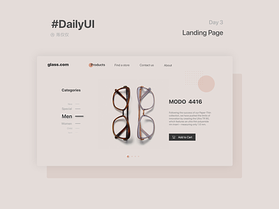 DailyUI Day3-Landing Page 100daychallenge daily 100 challenge dailyui design landing landing page ui ux web web design