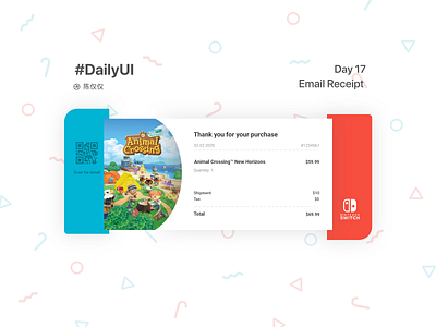 DailyUI Day17-Email Receipt 100daychallenge 100days app daily 100 challenge daily ui dailyui dayliui design email email design email receipt mobile receipt receipts shopping ui ux