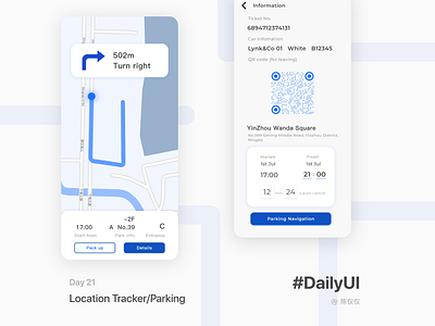 DailyUI Day20-Location Tracker/Parking