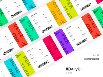 DailyUI Day23-Boarding pass