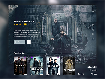DailyUI Day25-TV app