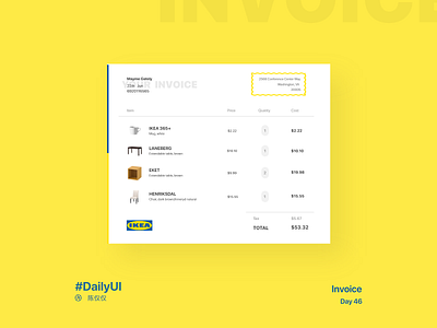 #DailyUI Day46-Invoice 100daychallenge 100days app app design checkout daily 100 challenge dailyui dayliui design email receipt invoice invoice design invoices mobile receipt shopping shopping cart ui ux