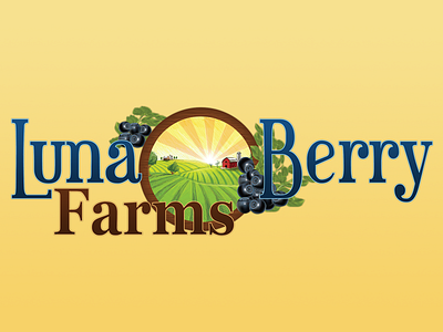 Luna Berry Farms Logo branding logo