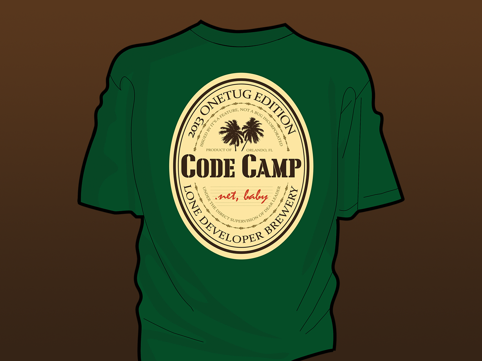 2013 Orlando Code Camp Shirt by Leon Terry on Dribbble