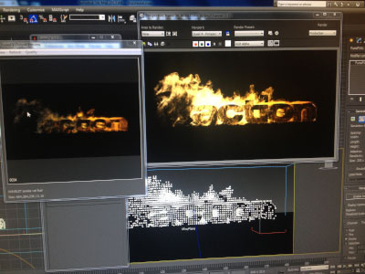 Fire simulation for my 2013 showreel