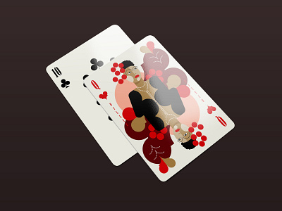 Jazz icons playing cards illustration