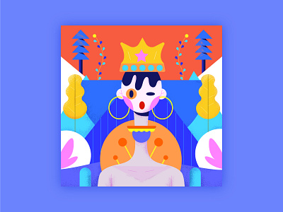 I am the queen illustration ux