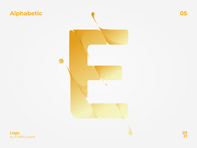 Alphabetic Logo (E) alphabet branding design figma gold illustration logo logotype vector
